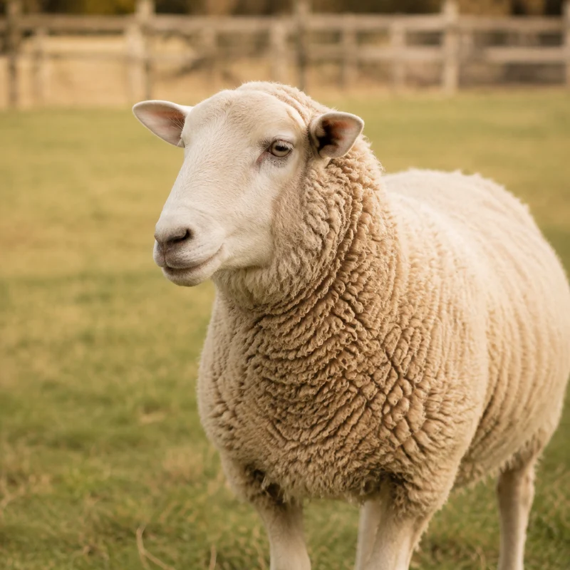 Fern, a sheep standing in a field